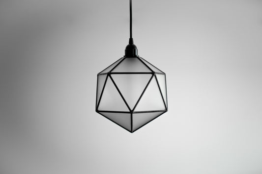 Icosahedron Glass Matt Chandelier