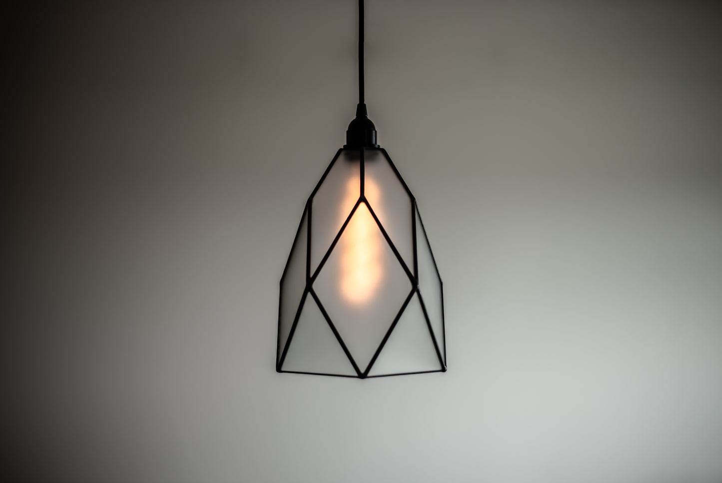 Cafe Classic Geometric Matt Glass Chandelier