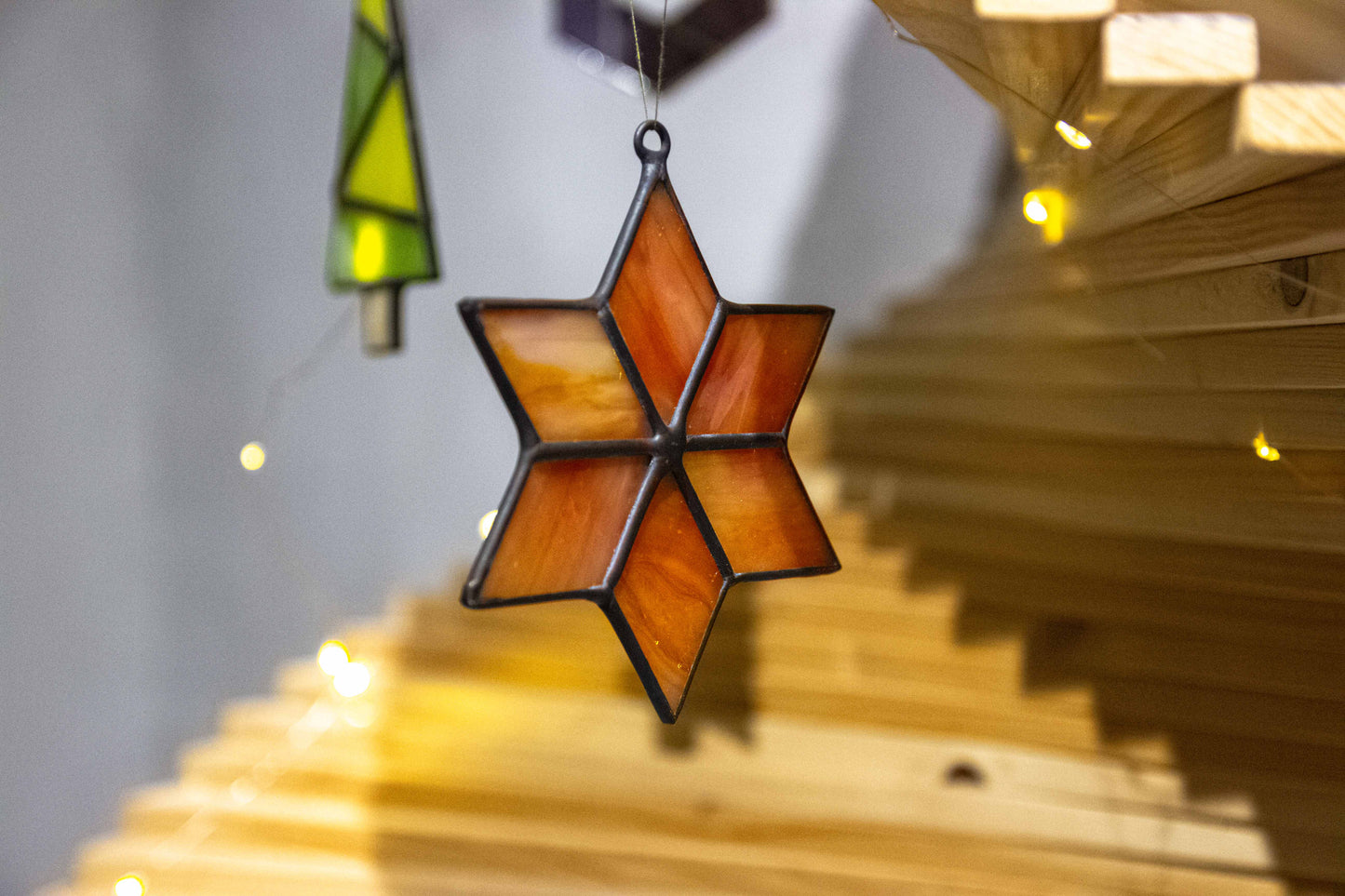 Christmas Geometric Glass Toys