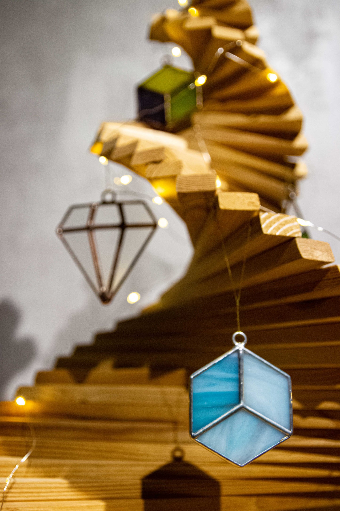 Christmas Geometric Glass Toys