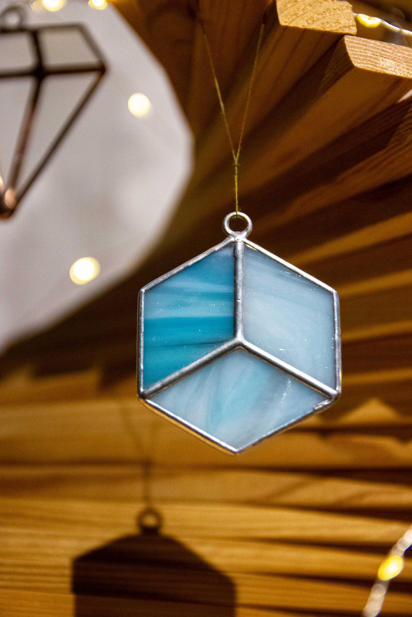 Christmas Geometric Glass Toys