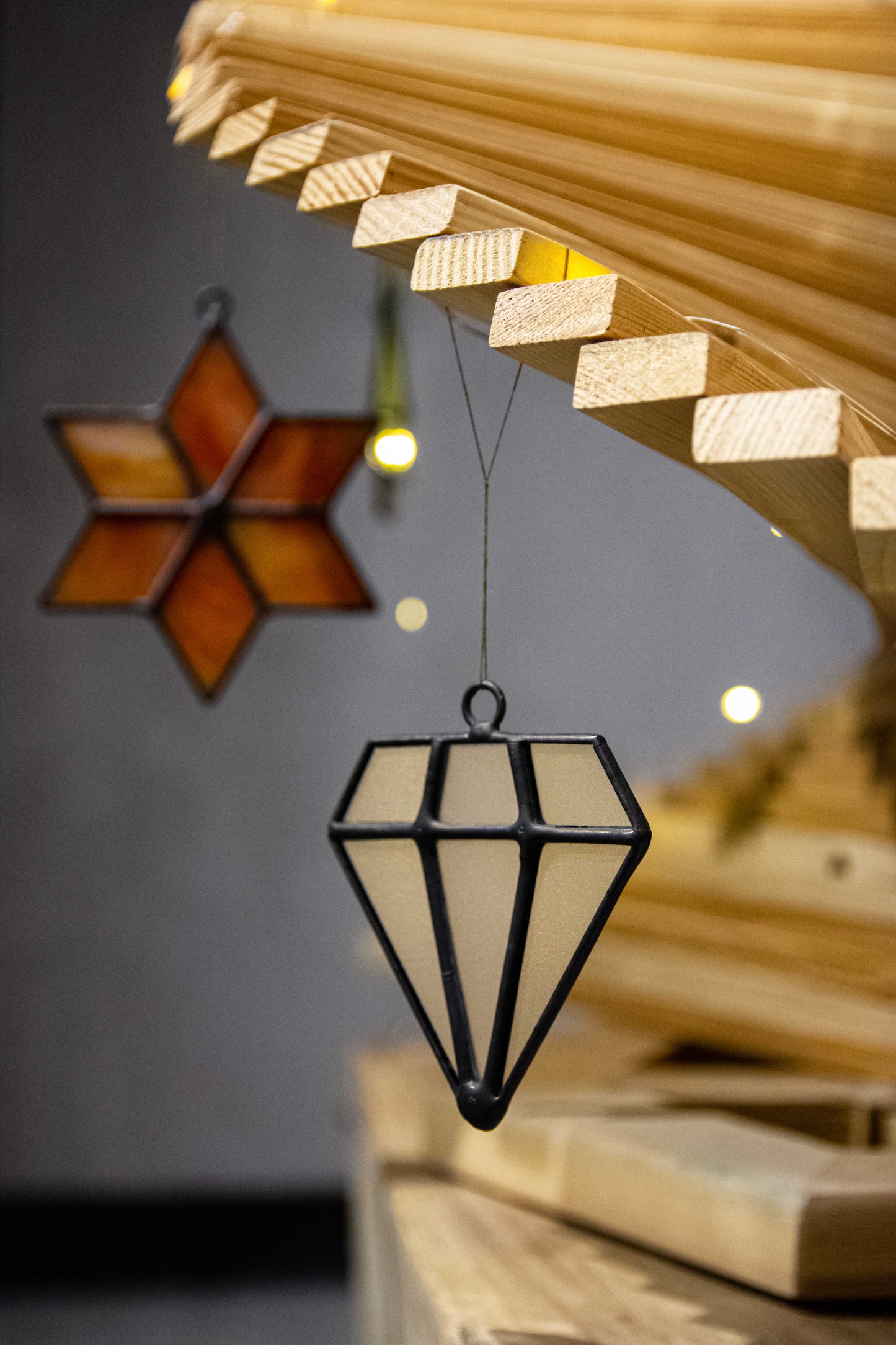 Christmas Geometric Glass Toys