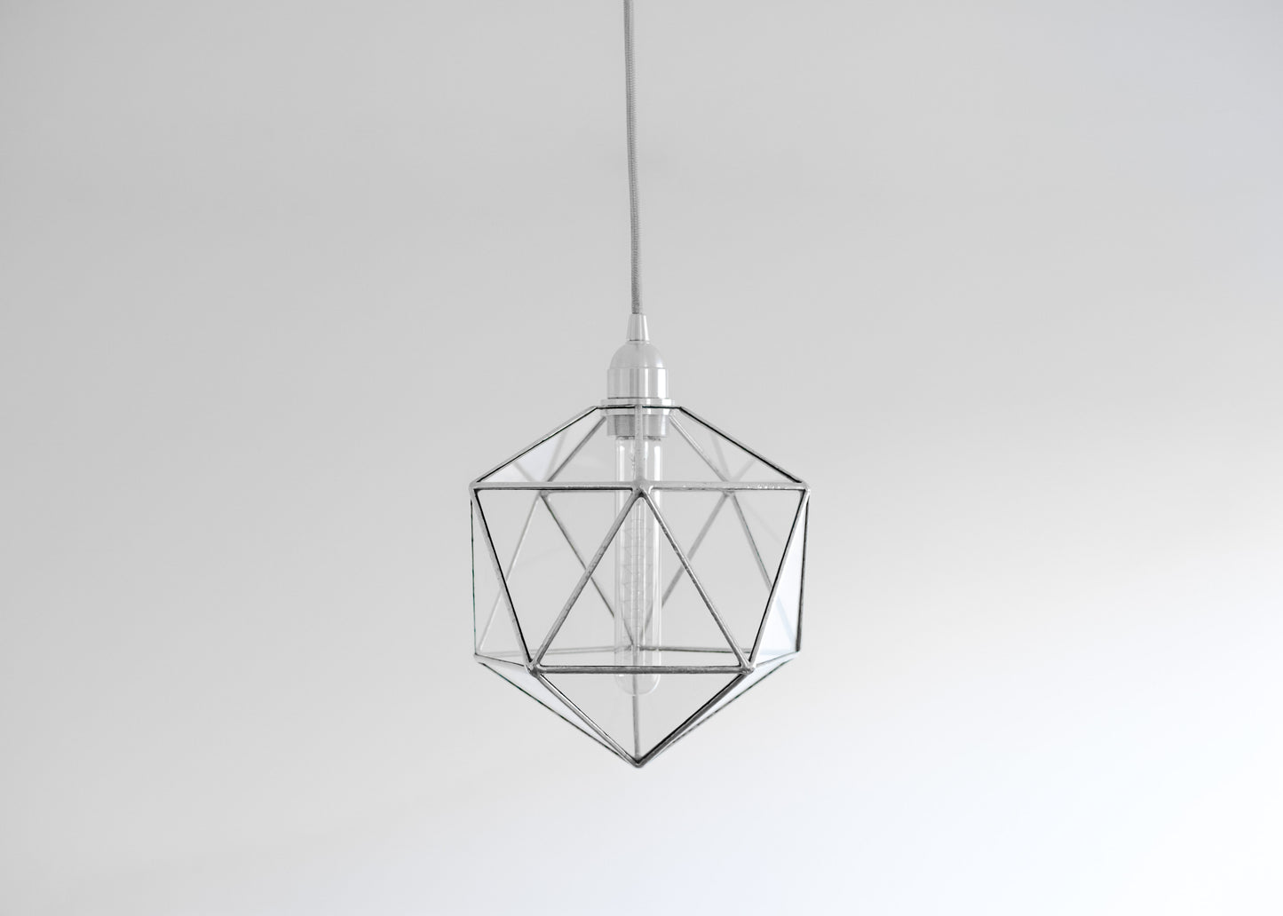 Icosahedron Glass Chandelier
