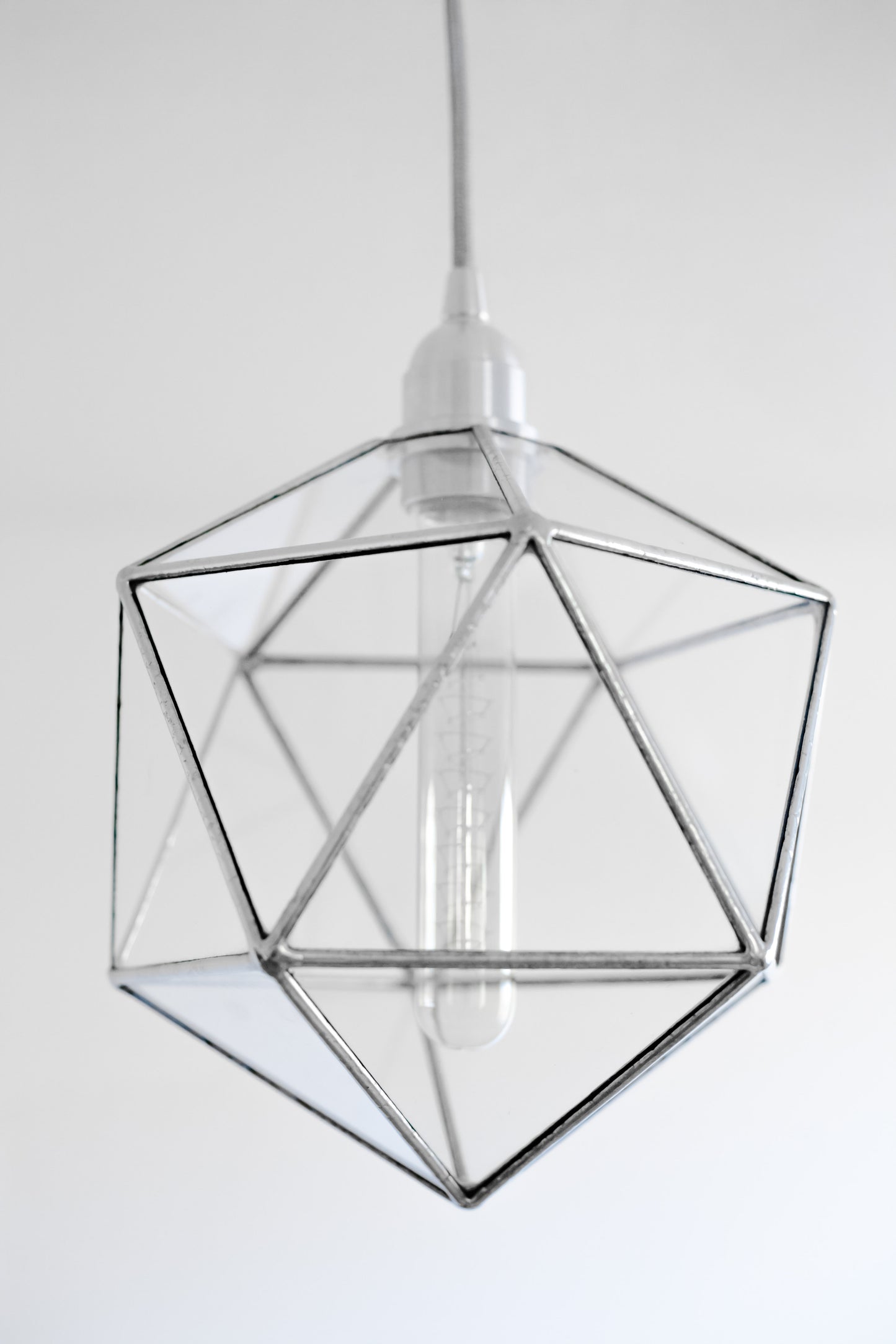Icosahedron Glass Chandelier