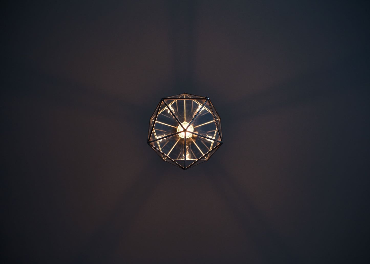 Icosahedron Glass Chandelier