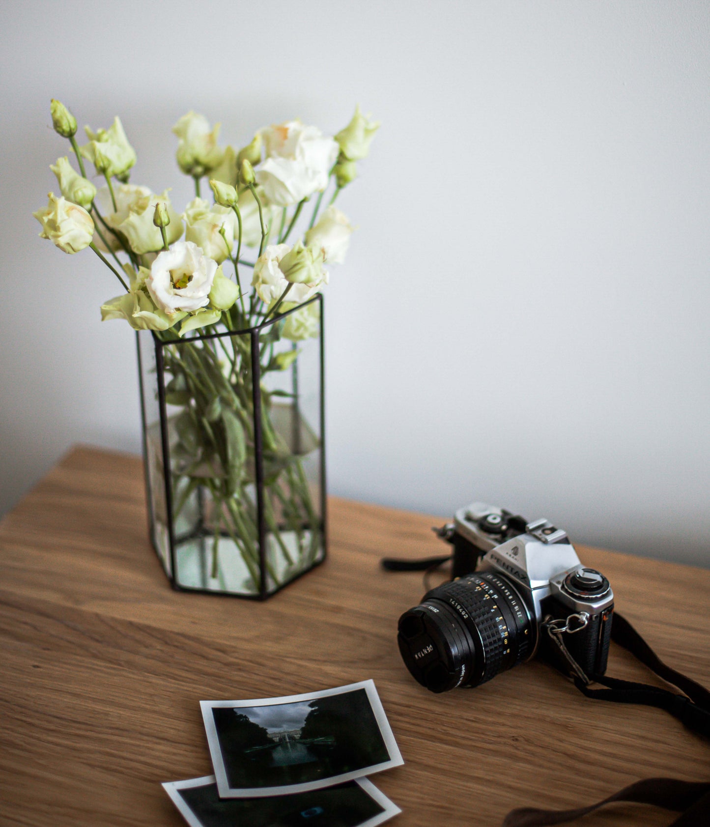 Hexagonal Glass Geometric Vase