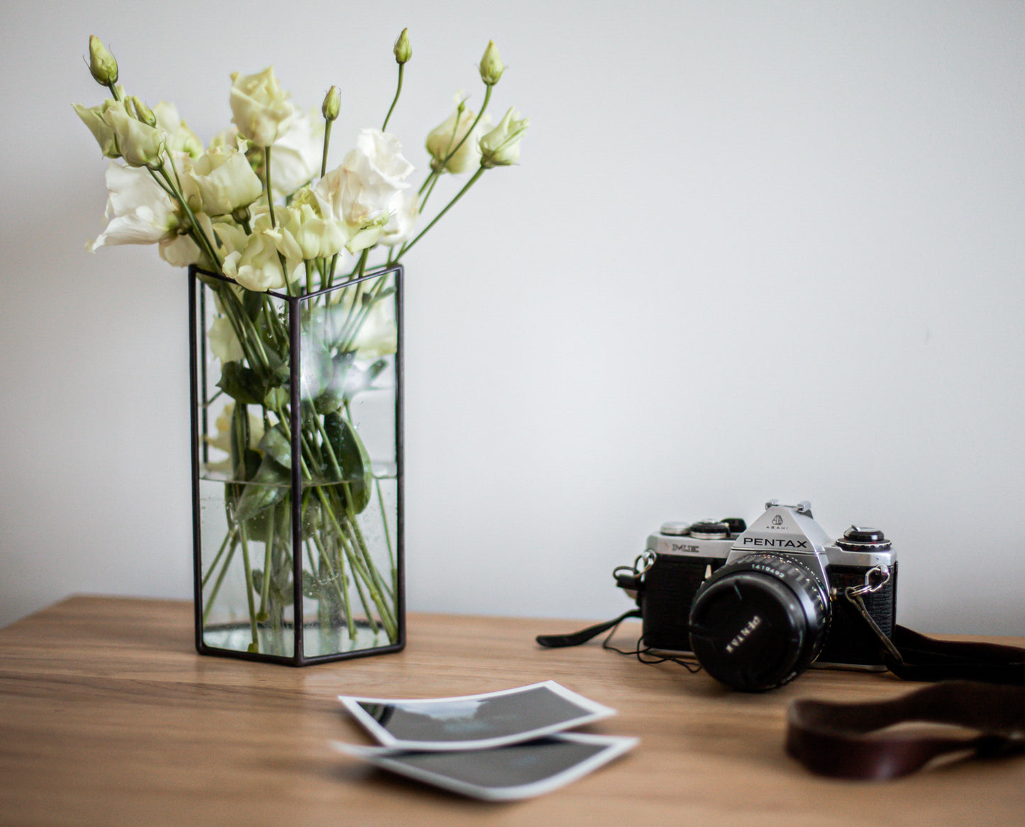 Hexagonal Glass Geometric Vase
