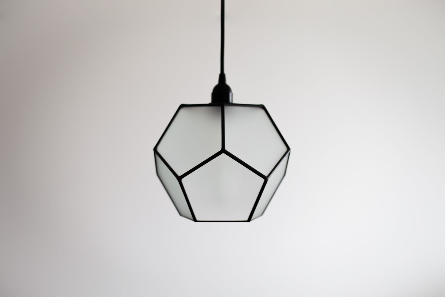 Dodecahedron Matt Glass Chandelier