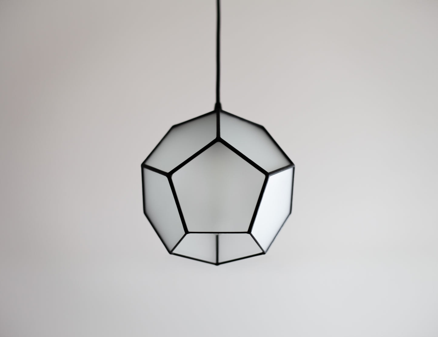 Dodecahedron Matt Glass Chandelier