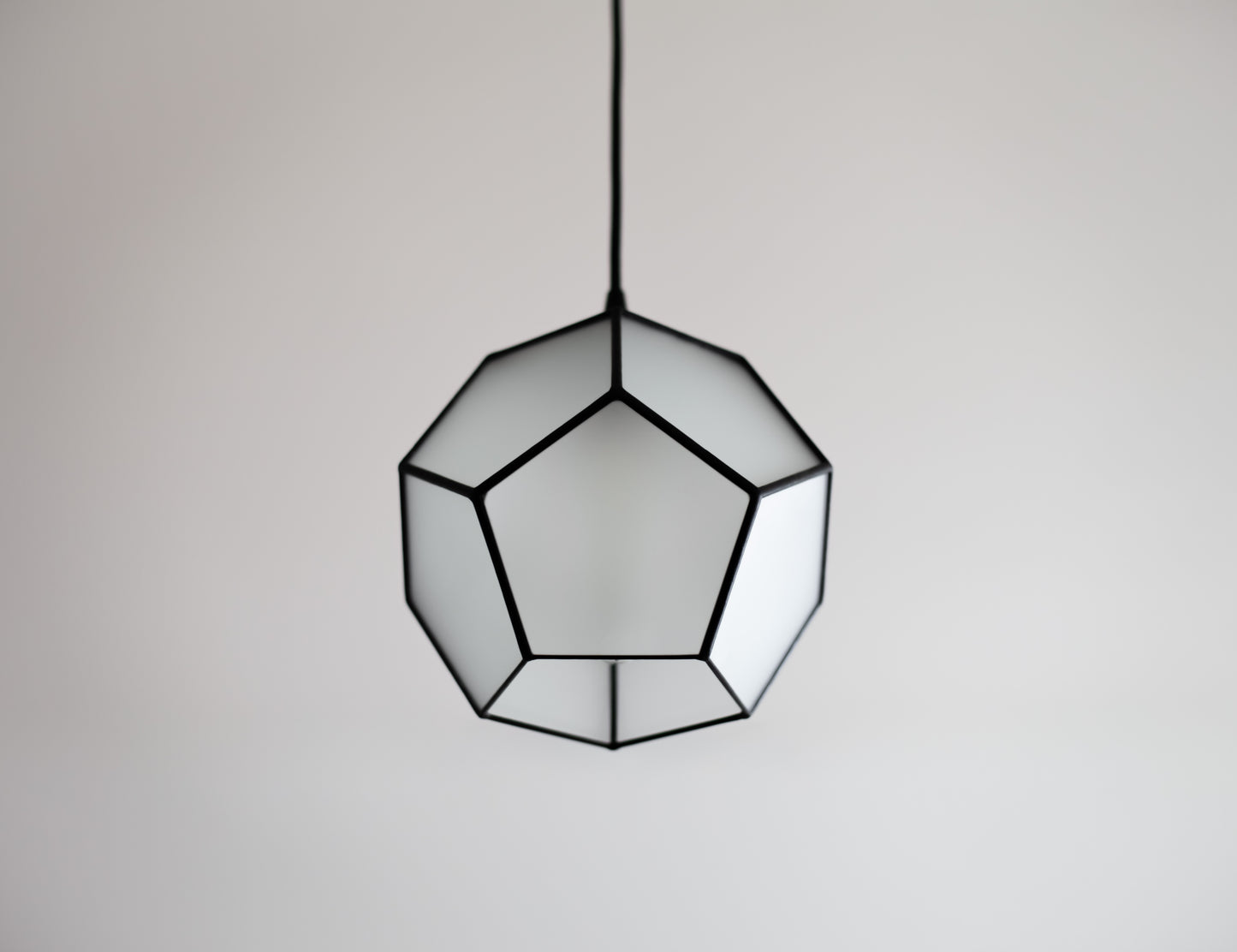 Dodecahedron Matt Glass Chandelier