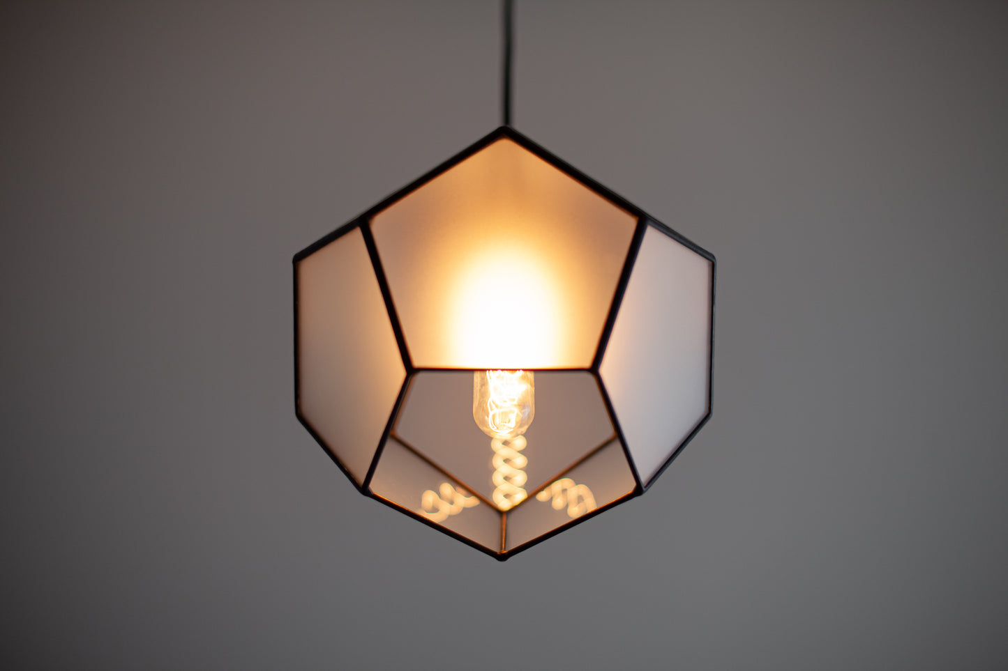Dodecahedron Matt Glass Chandelier