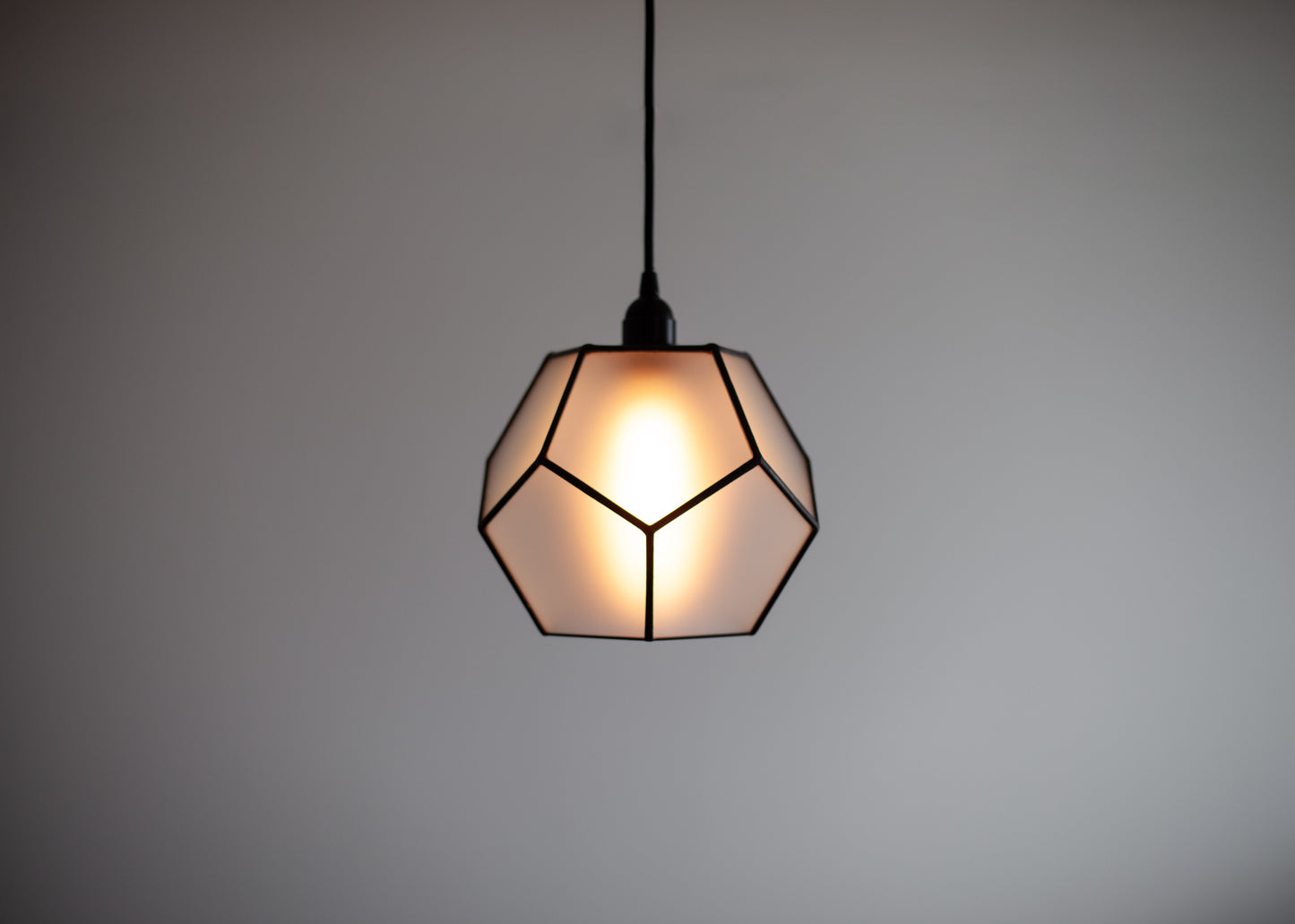 Dodecahedron Matt Glass Chandelier