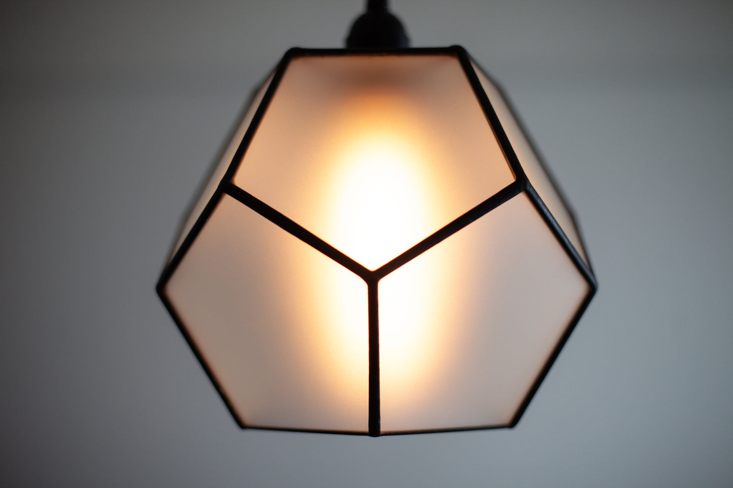 Dodecahedron Matt Glass Chandelier