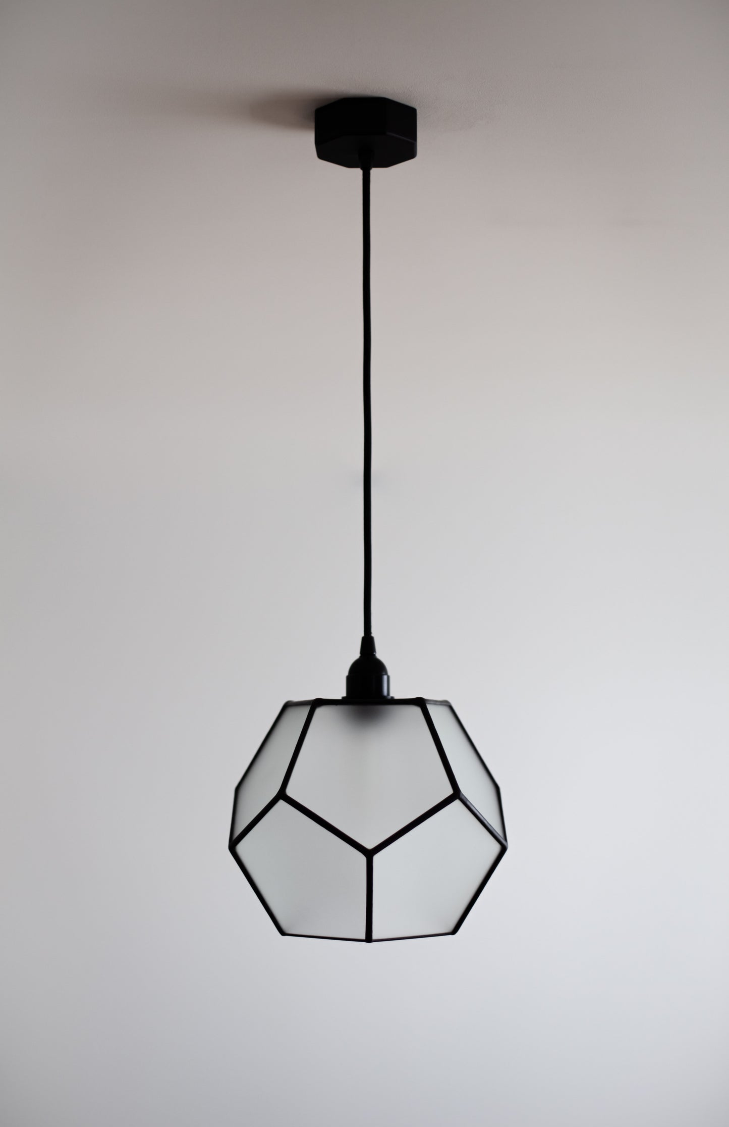 Dodecahedron Matt Glass Chandelier