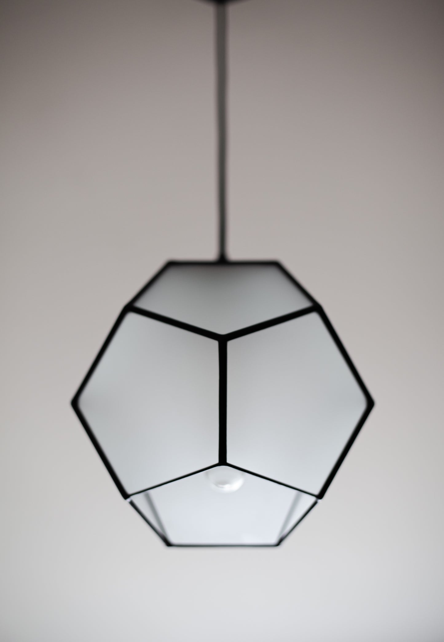 Dodecahedron Matt Glass Chandelier