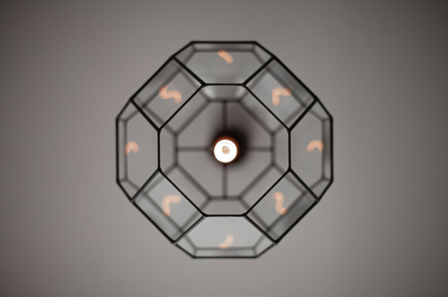 Truncated Cuboctahedron Glass Geometric Chandelier