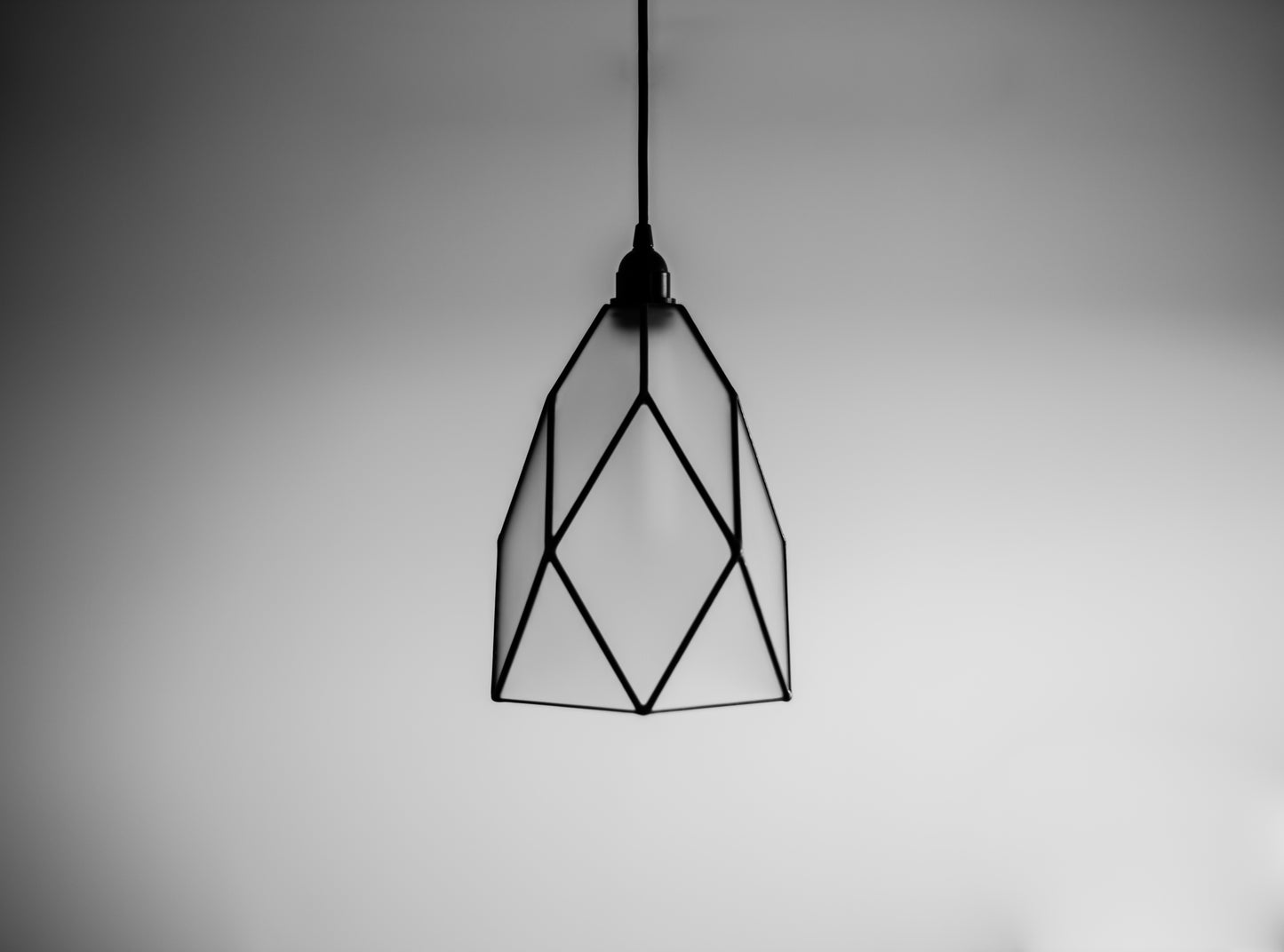 Cafe Classic Geometric Matt Glass Chandelier