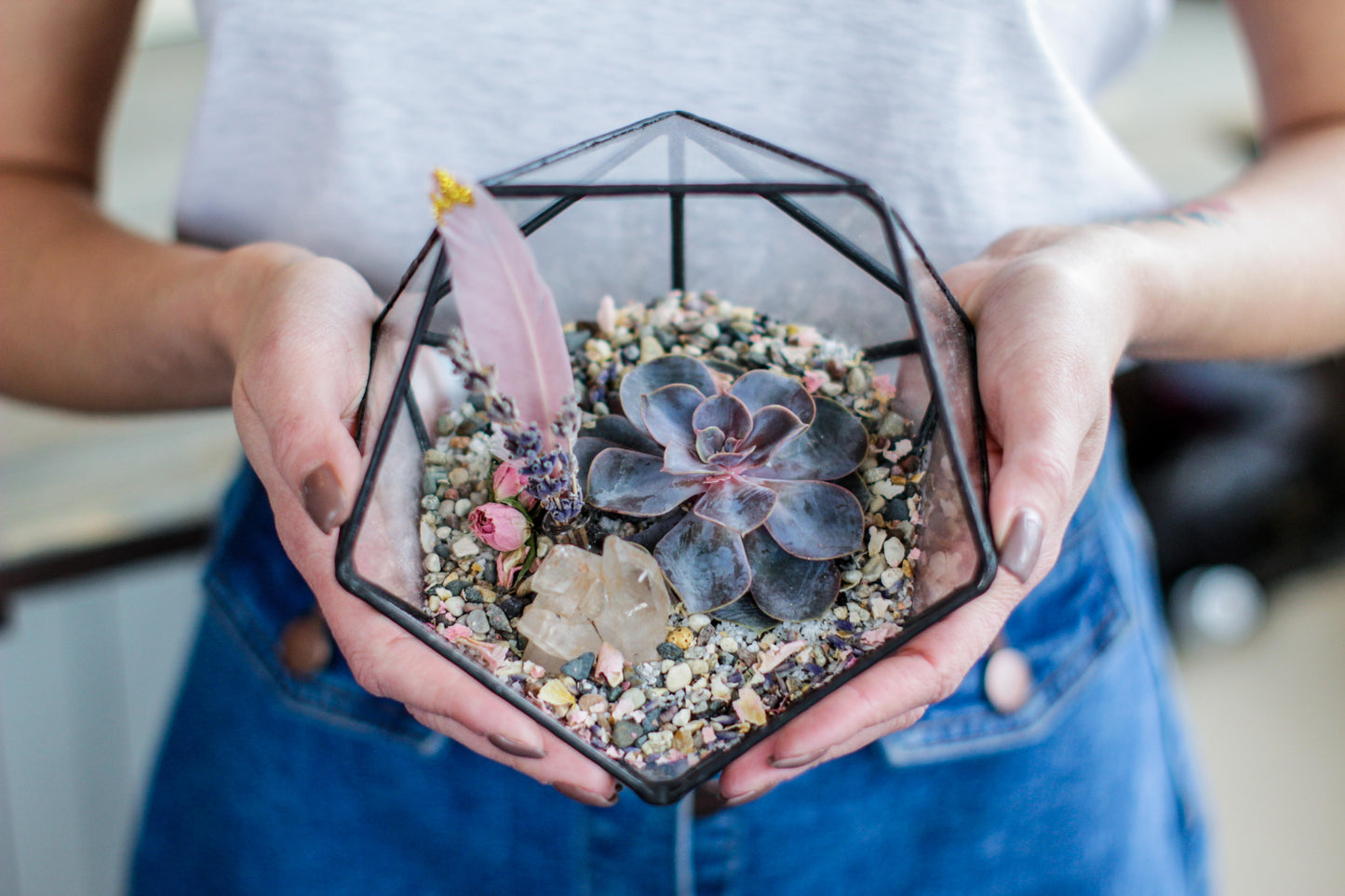 Icosahedron Geometric Terrarium