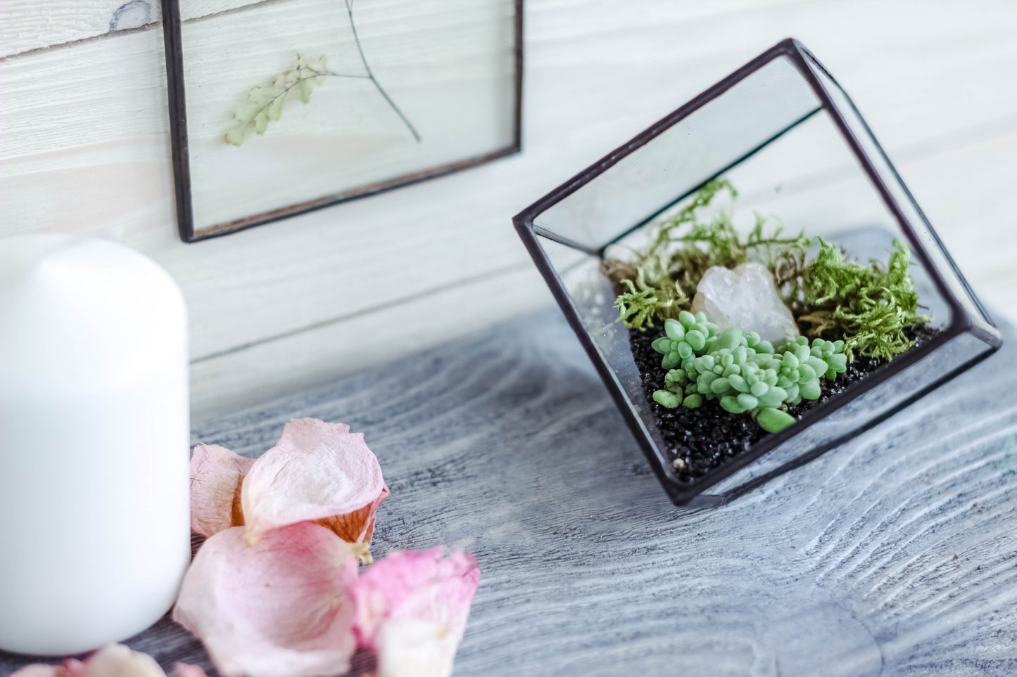 Mini Cube Glass Planter