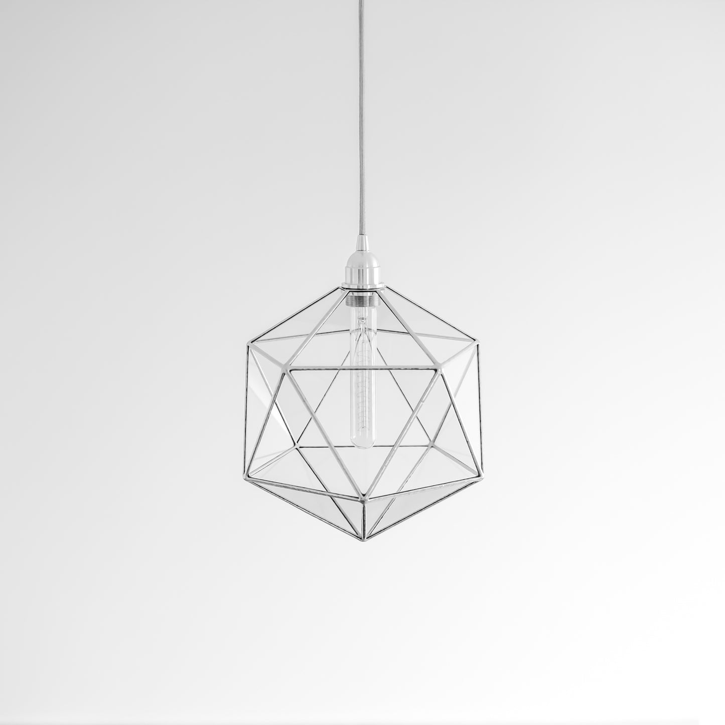 Icosahedron Glass Chandelier