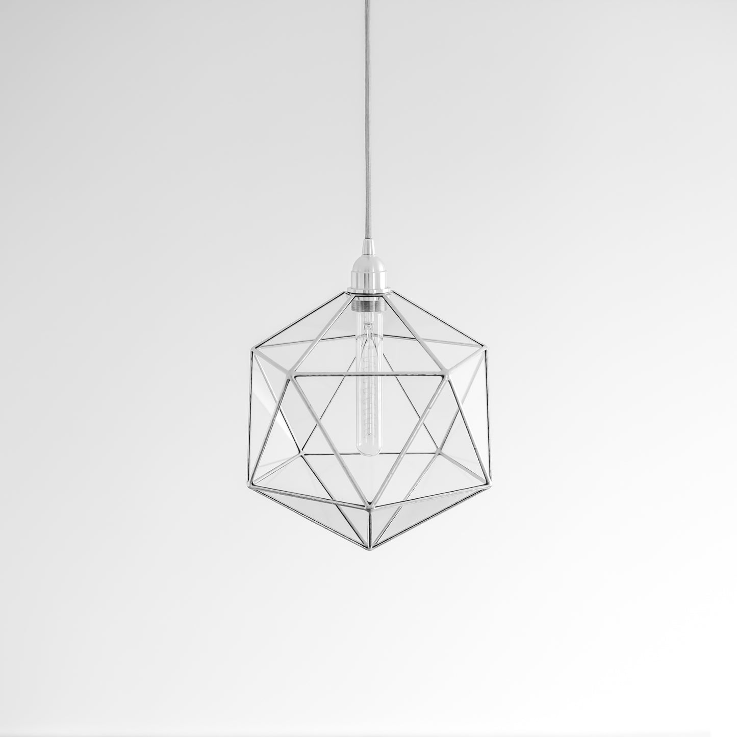 Icosahedron Glass Chandelier