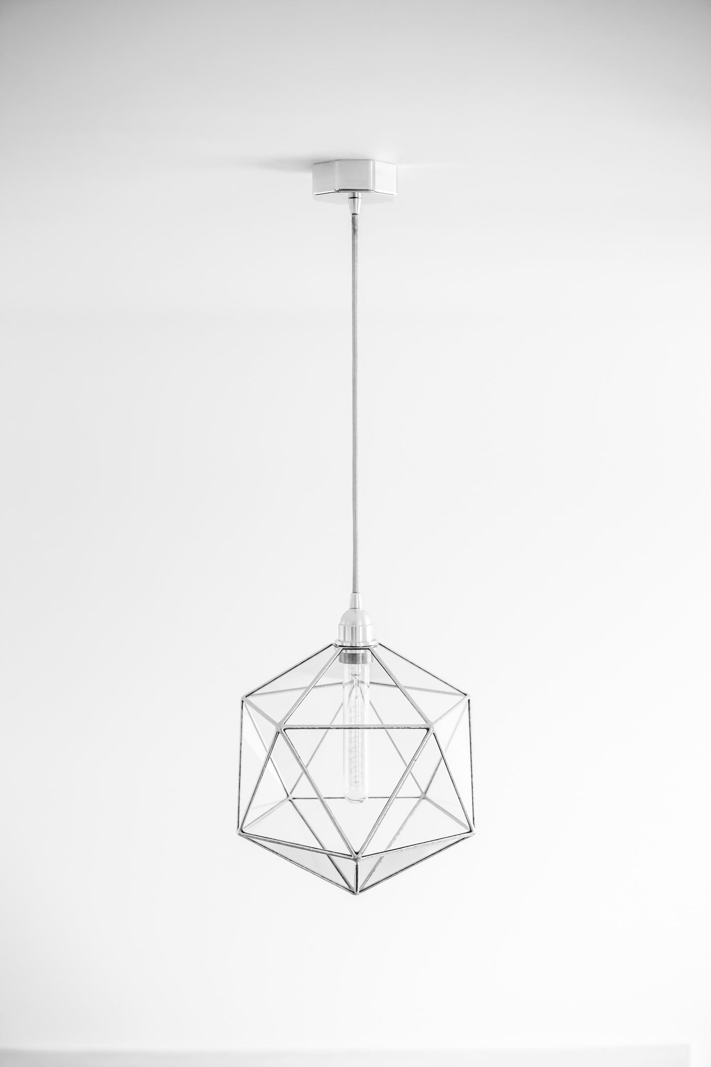 Icosahedron Glass Chandelier
