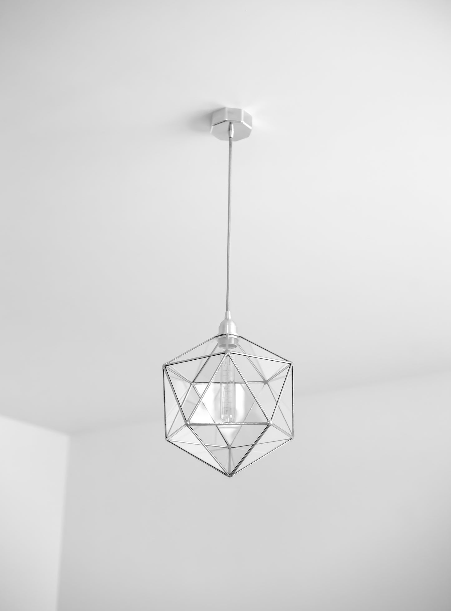 Icosahedron Glass Chandelier