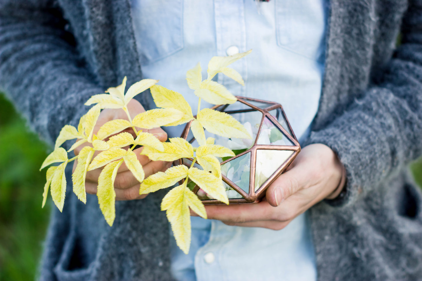 Big Diamond Glass Geometric Terrarium