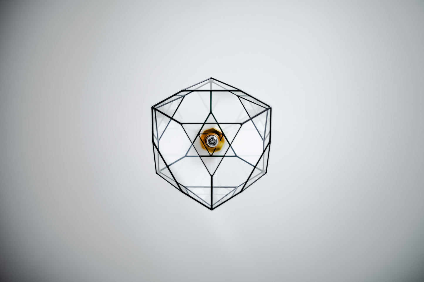 Projected Octahedron Exclusive Geometric Glass Chandelier