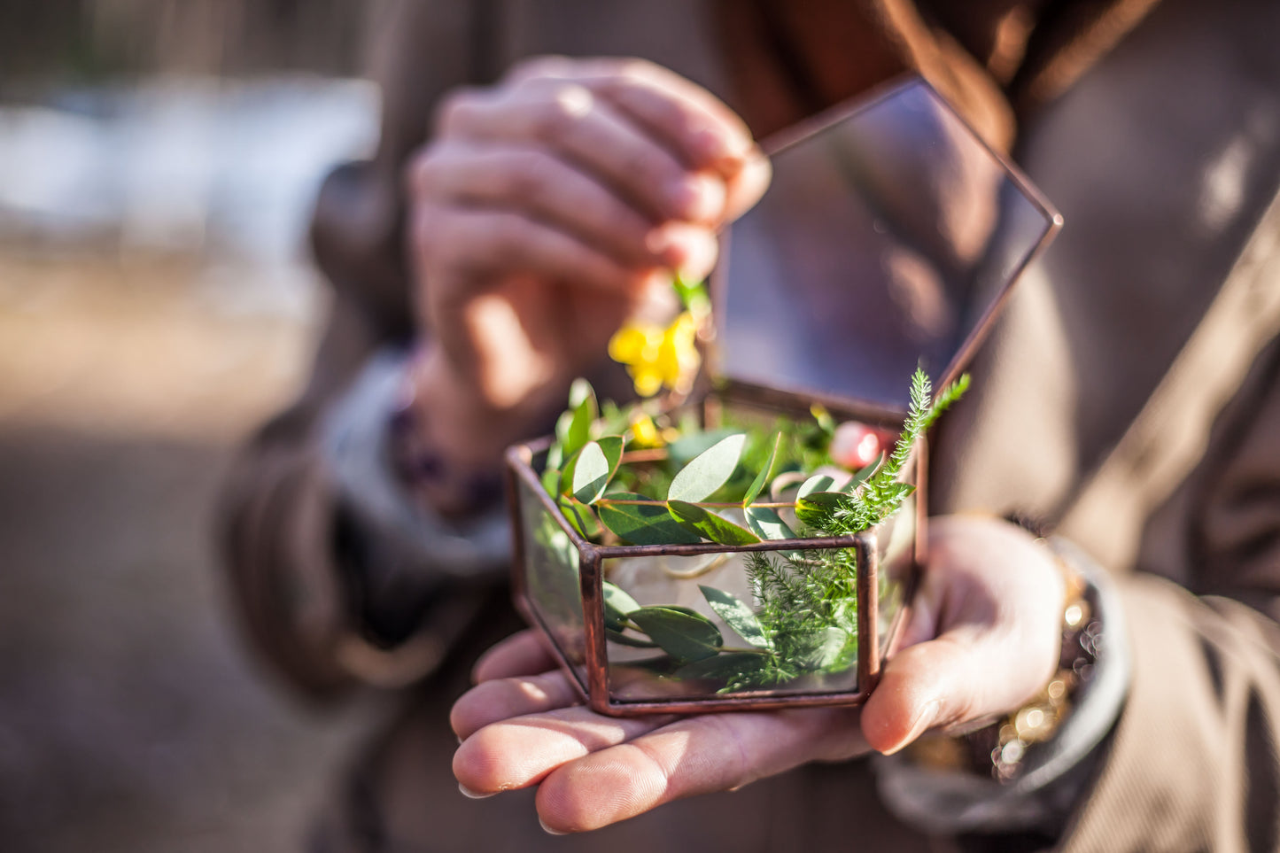 Пятиугольная кольцевая коробка