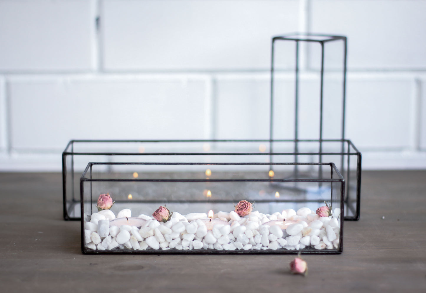 Rectangular Candle Holders Family Set