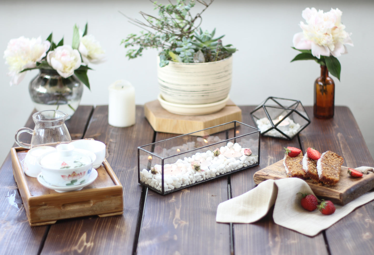 Rectangular Candle Holders Family Set