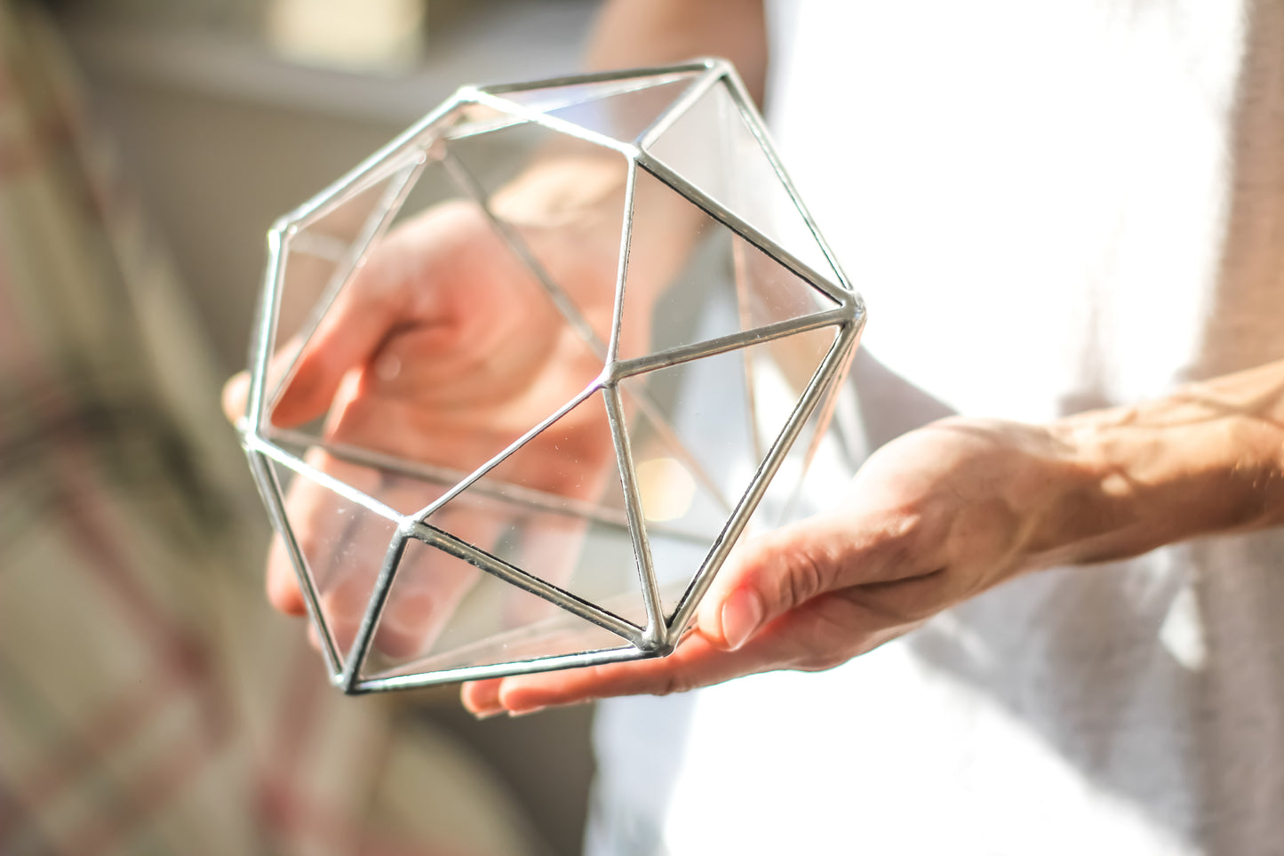 Big Diamond Glass Geometric Terrarium