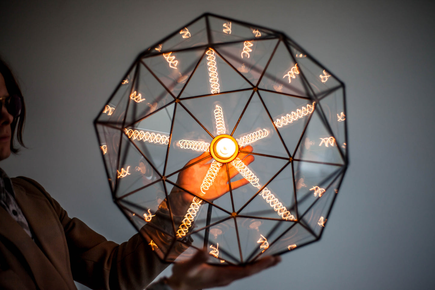 Stereometric Universe Geometric Chandelier