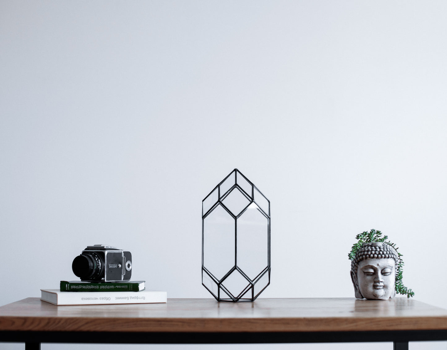 Orchid Crystal Geometric Terrarium