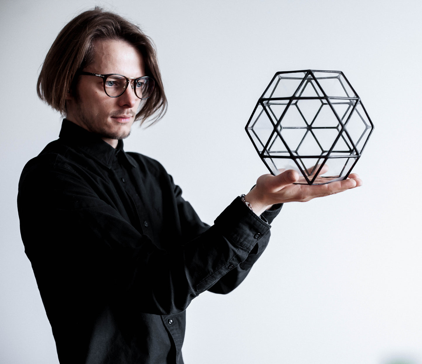 Orchid Crystal Geometric Terrarium