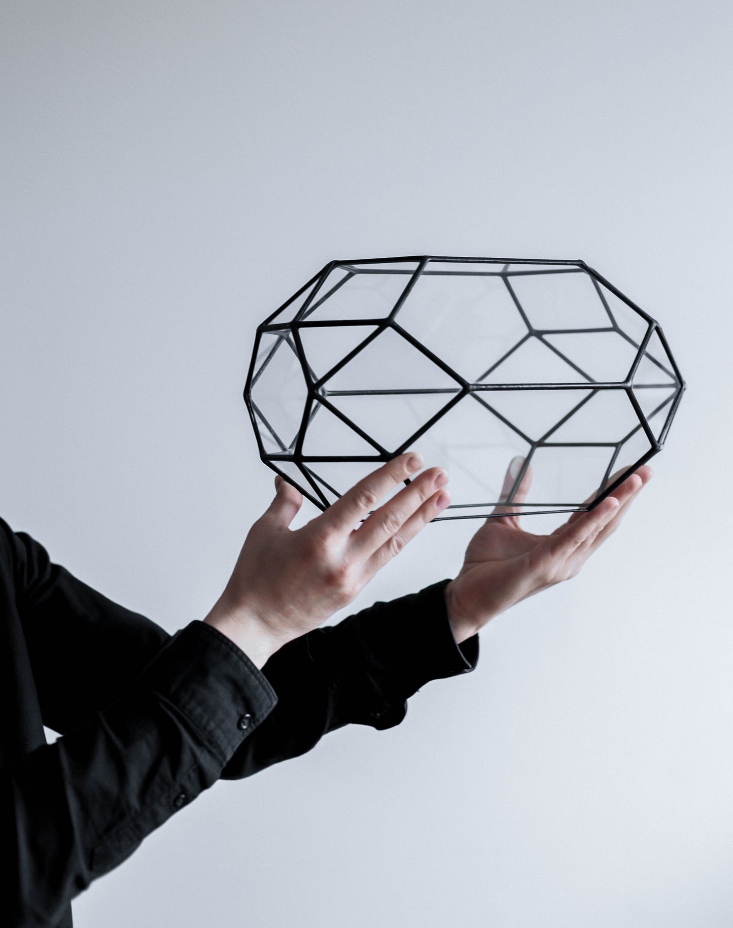 Orchid Crystal Geometric Terrarium