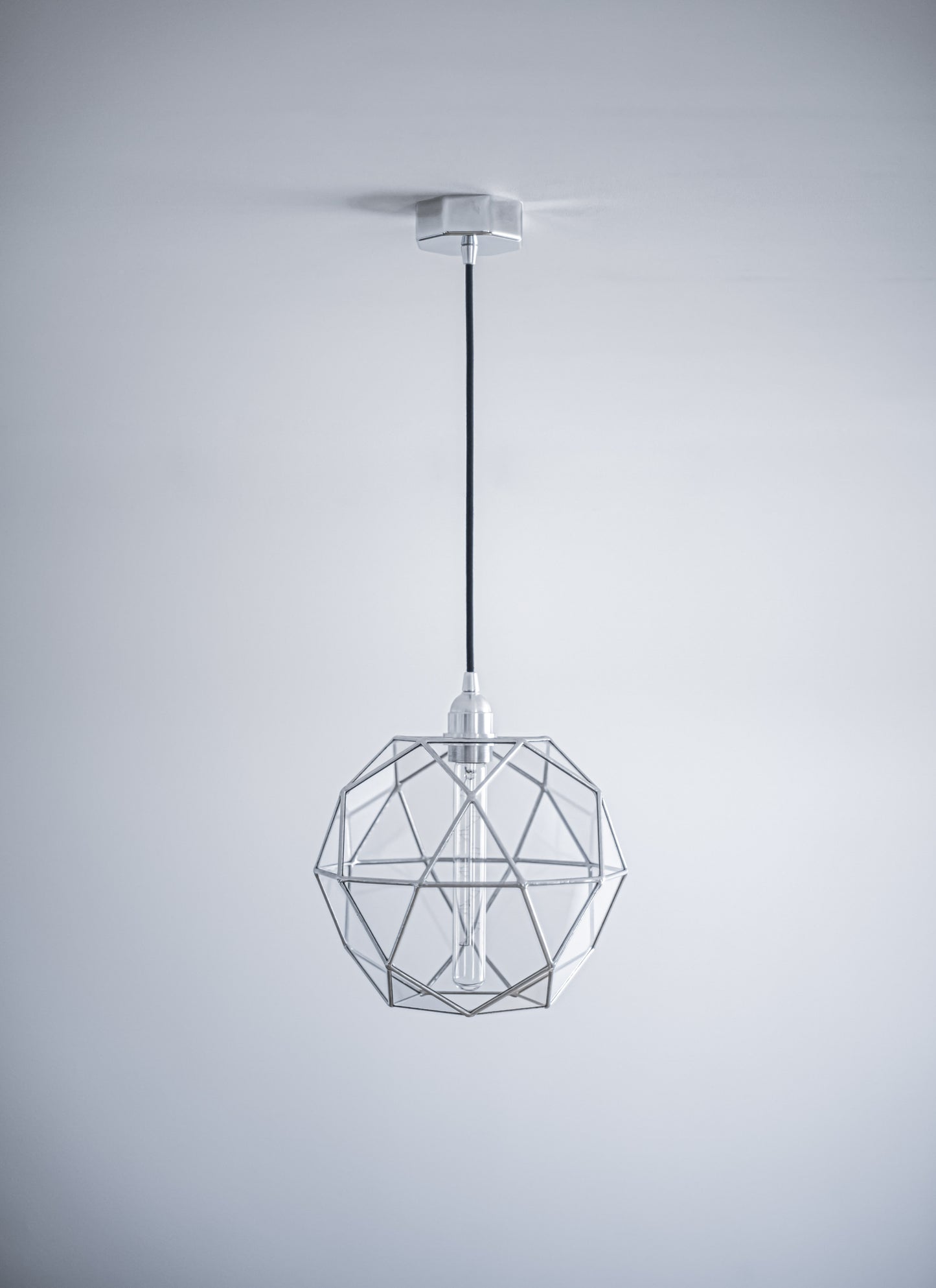 Icosidodecahedron Glass Chandelier
