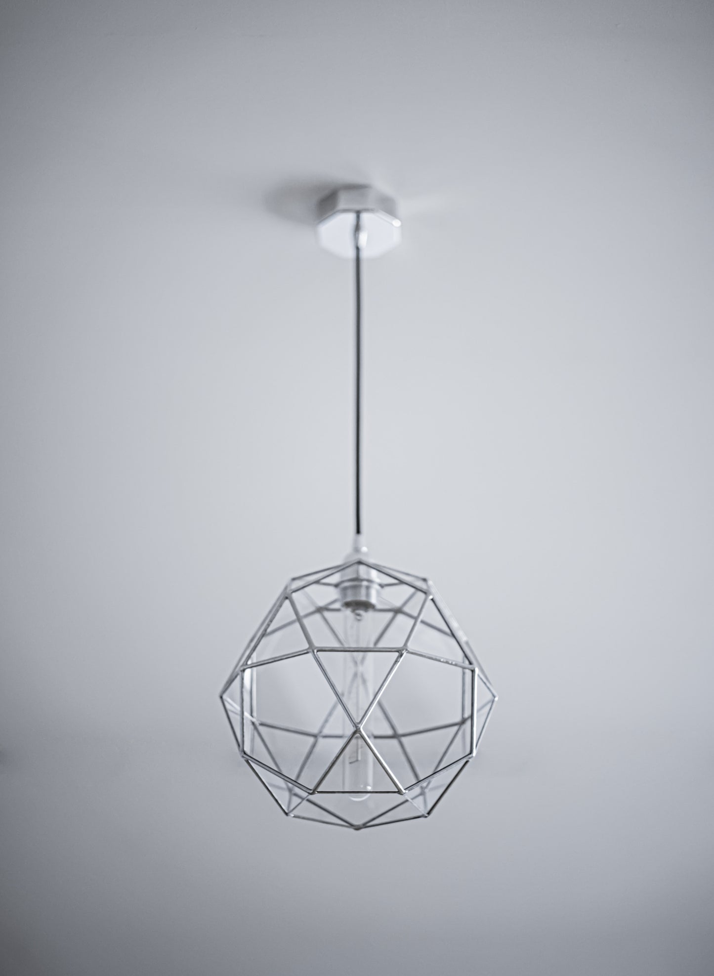 Icosidodecahedron Glass Chandelier
