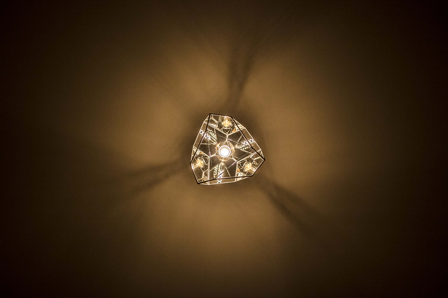 Spatial Crystallising Glass Chandelier