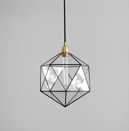 Icosahedron Glass Chandelier