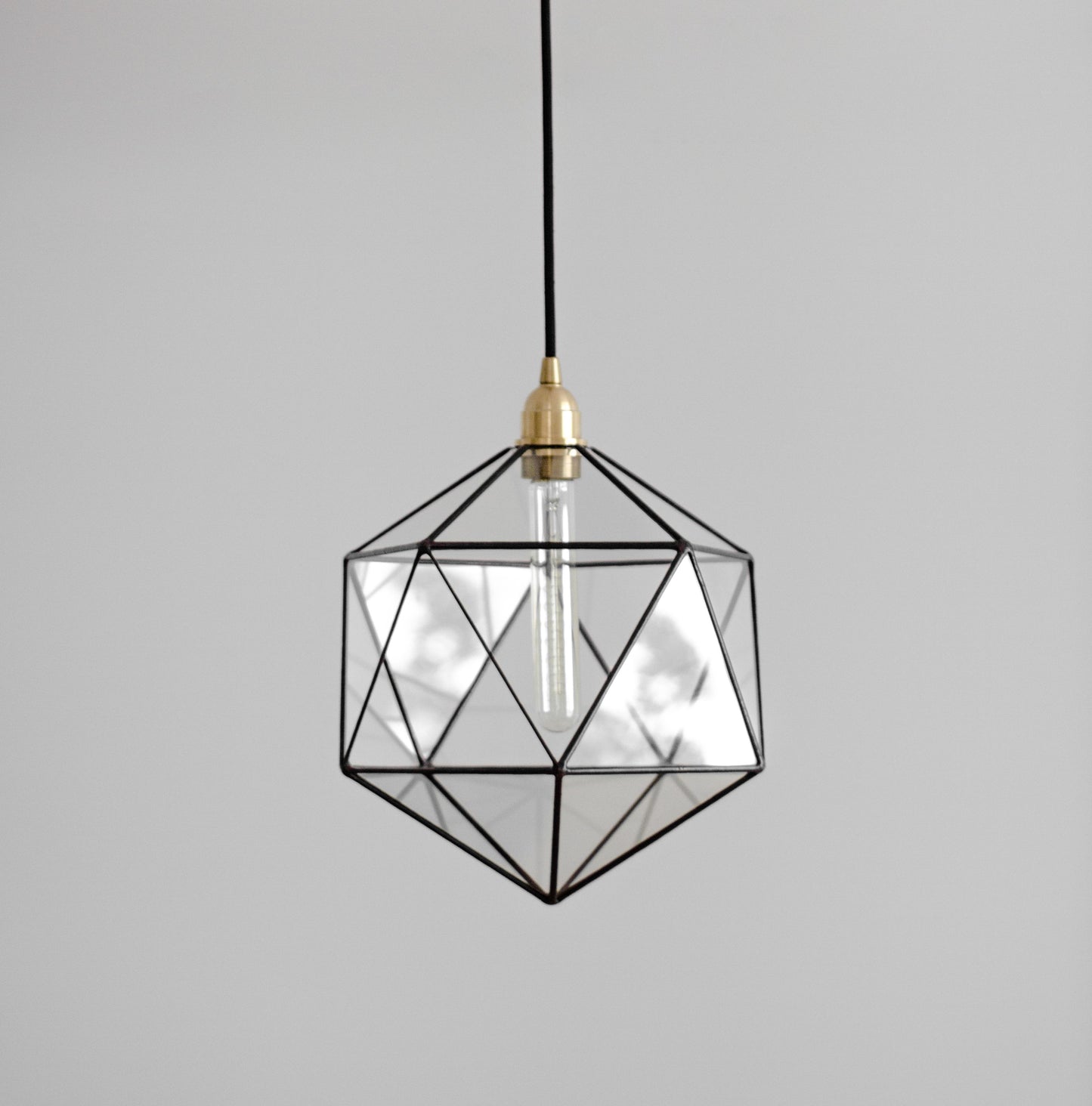 Icosahedron Glass Chandelier