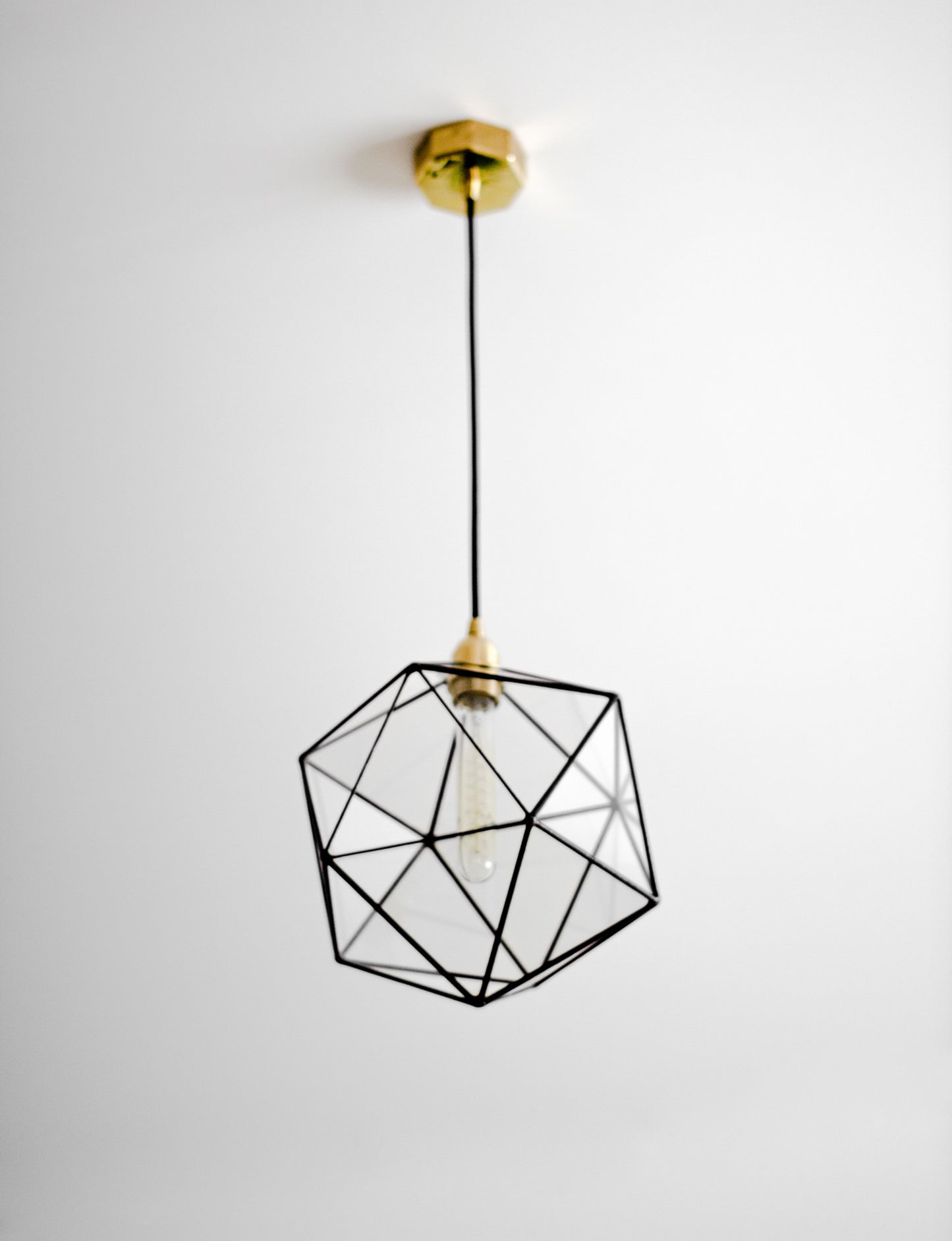 Icosahedron Glass Chandelier