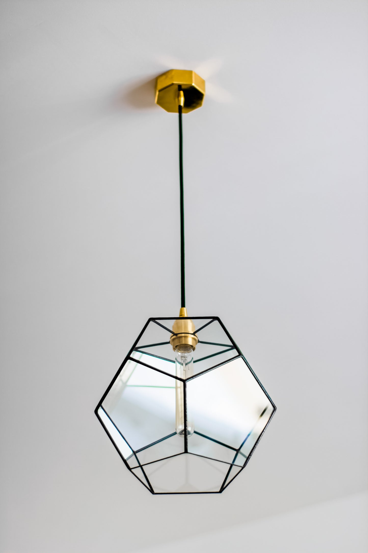 Dodecahedron Glass Chandelier