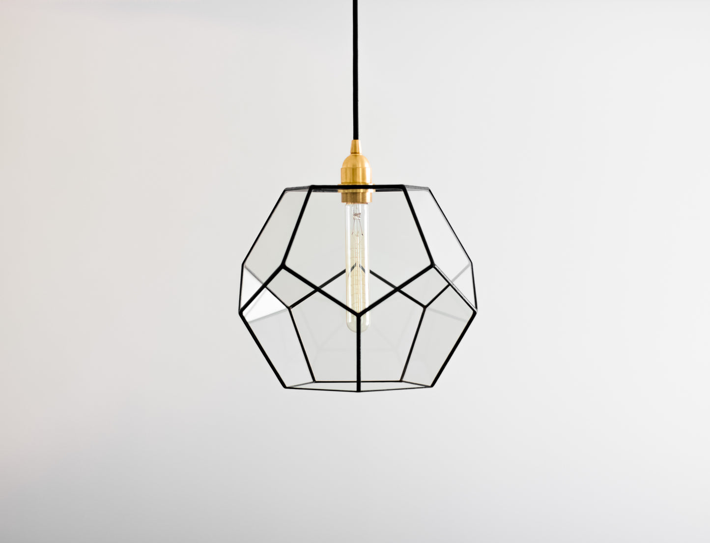 Dodecahedron Glass Chandelier