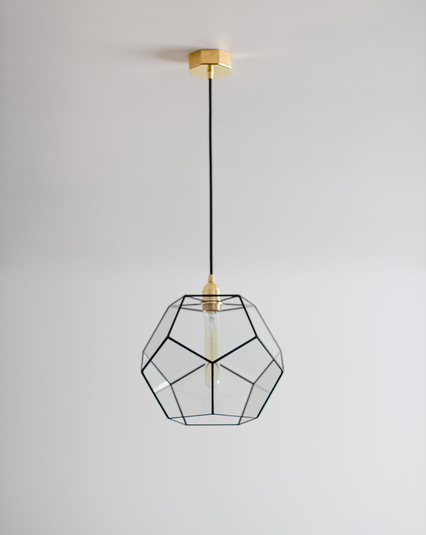 Dodecahedron Glass Chandelier