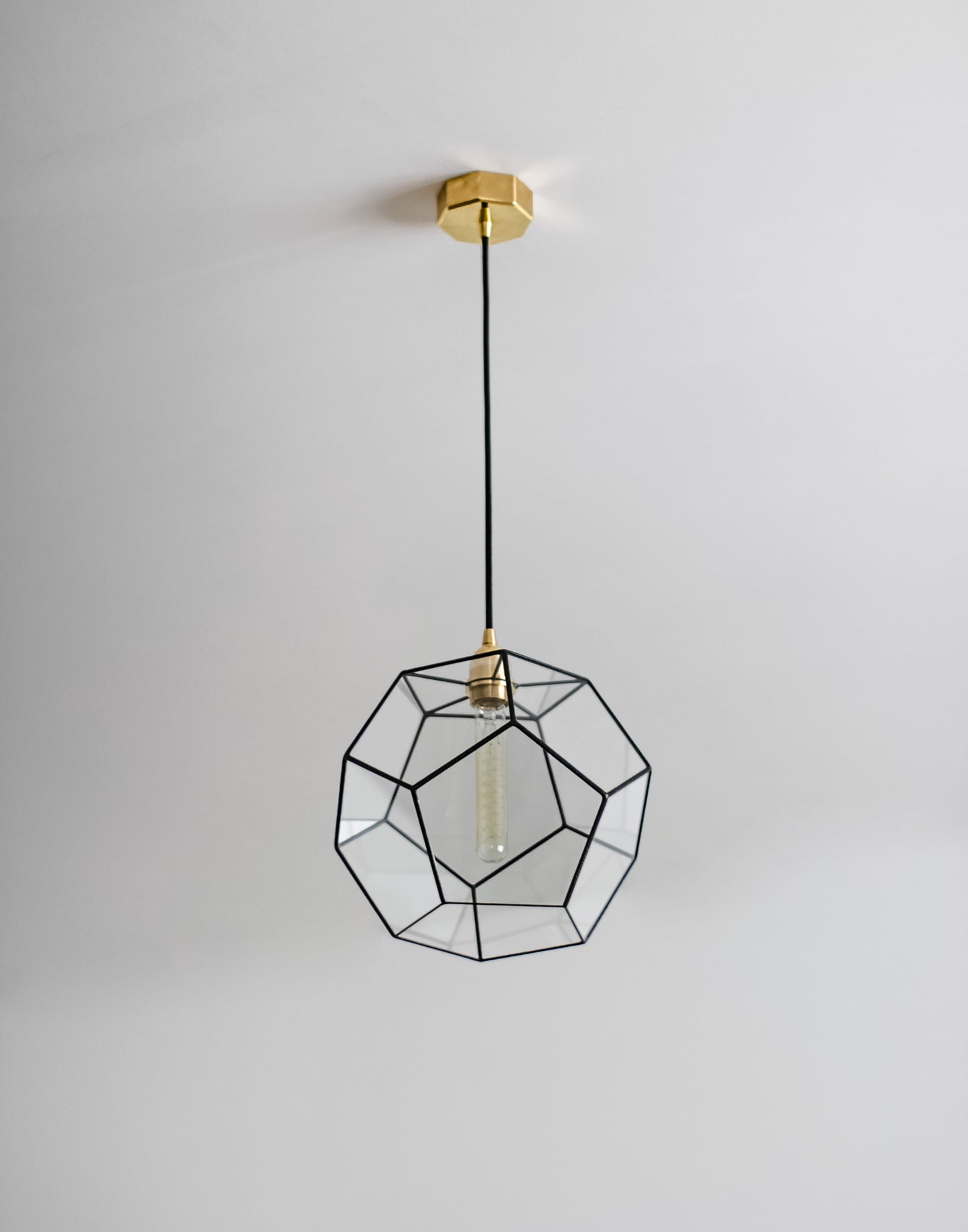 Dodecahedron Glass Chandelier