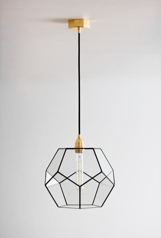 Dodecahedron Glass Chandelier
