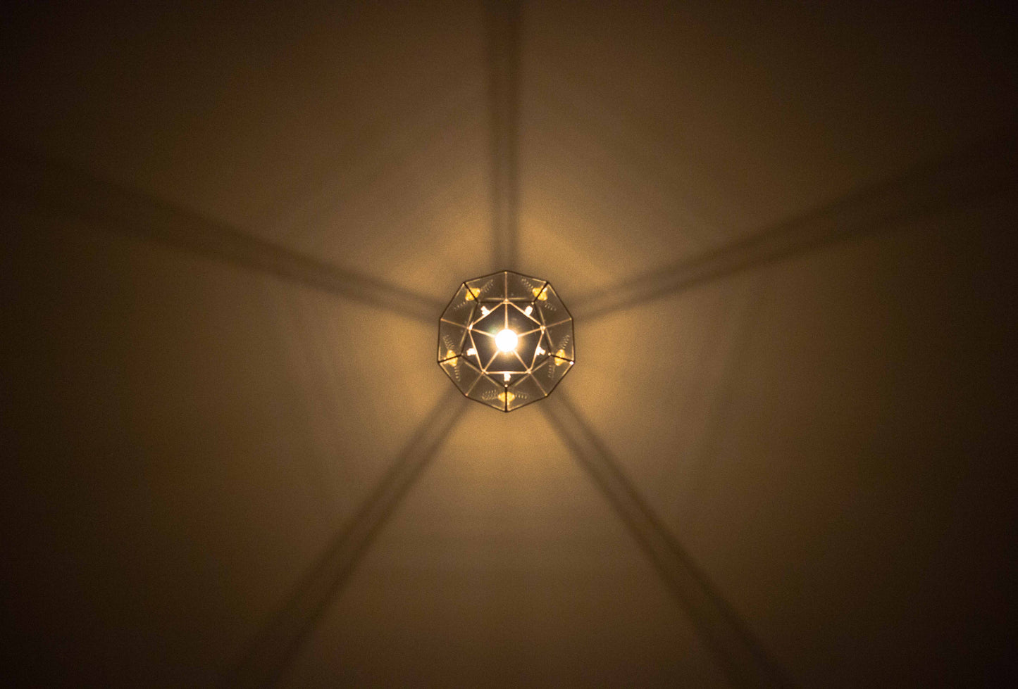 Dodecahedron Glass Chandelier