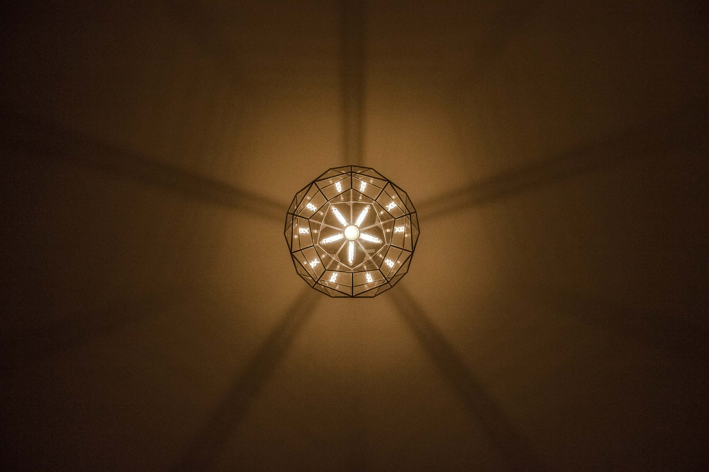 Geocrystal Earth Geometric Glass Chandelier